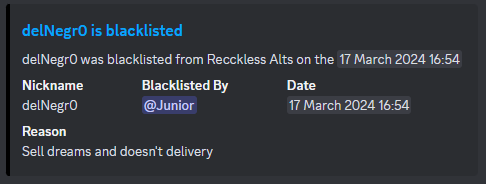 Blacklist Check